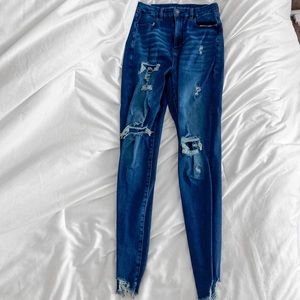 American Eagle skinny jeans.
